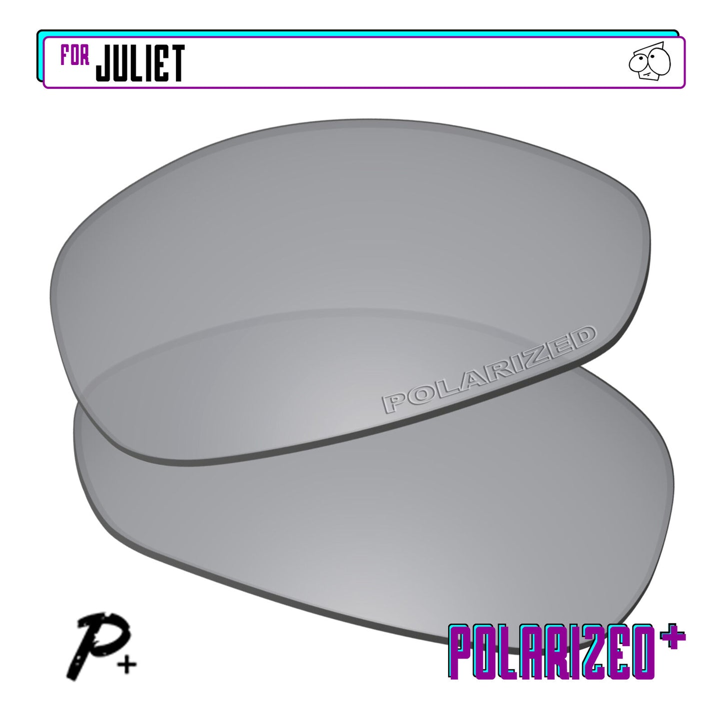 POLARIZED+ Replacement Lens For-Oakley Juliet Sunglass Anti-Scratch