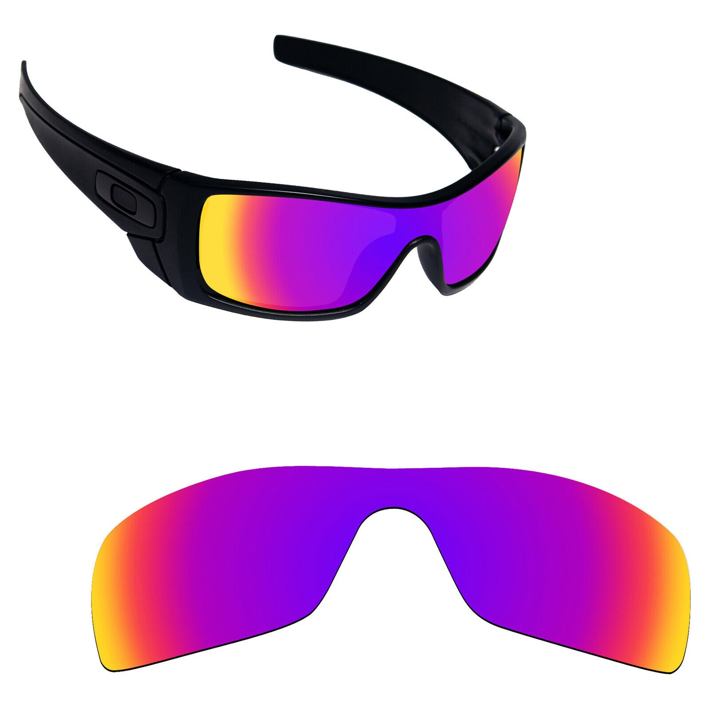 Hawkry Polarized Replacement Lenses for-Oakley Batwolf OO9101 Sunglass -Multiple
