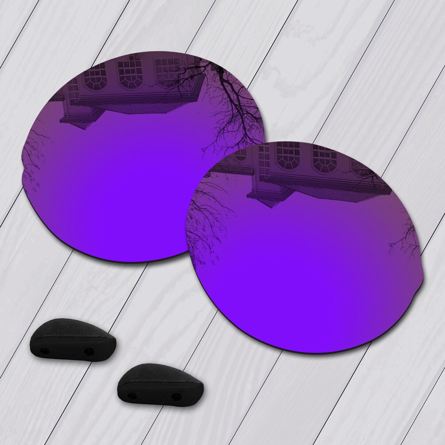 POLARIZED Replacement Lenses & Nose pad For-Oakley Madman OO6019 Anti-Scratch
