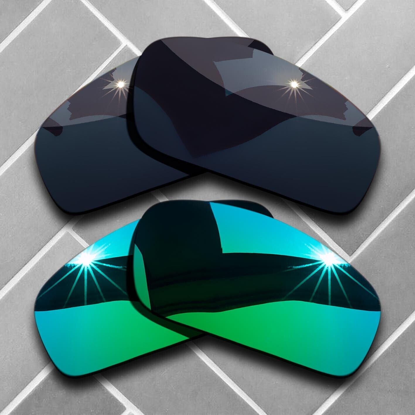 Polarized Anti-Scratch Replacement Lenses for-Oakley Monster Pup Choices US