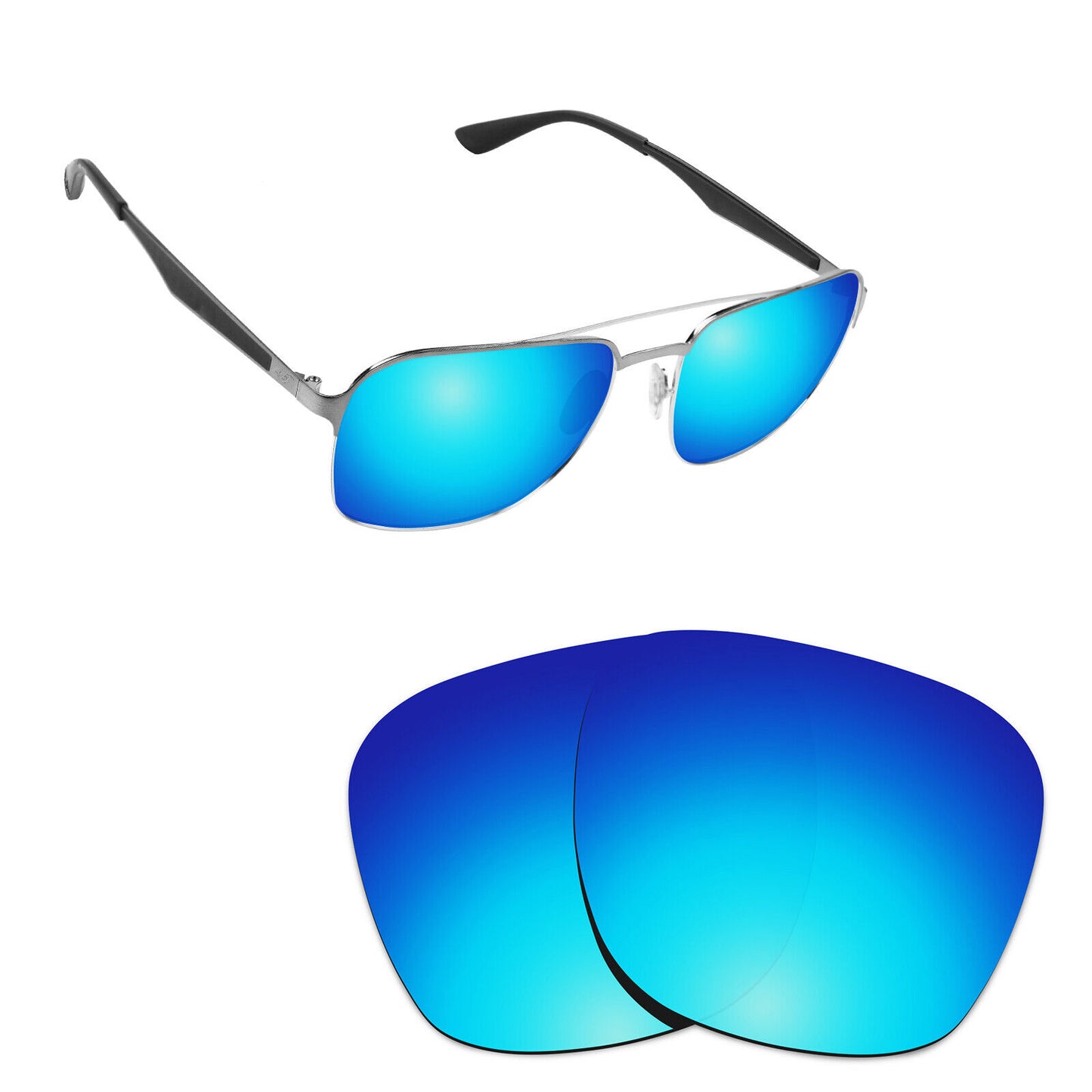 Hawkry Polarized Replacement Lenses for - RayBan-RB3570-58 Sunglass - Multiple