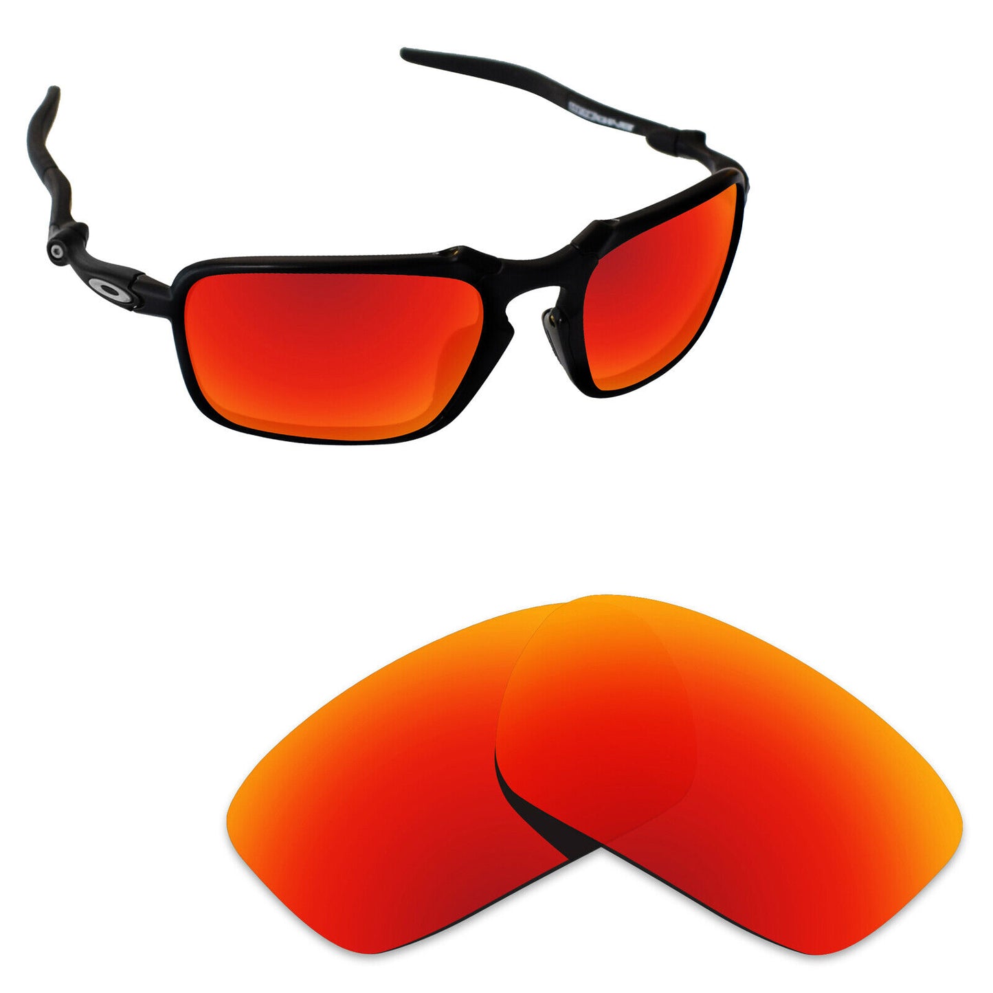 Hawkry Polarized Replacement Lenses for-Oakley Badman OO6020 Sunglass - Multiple