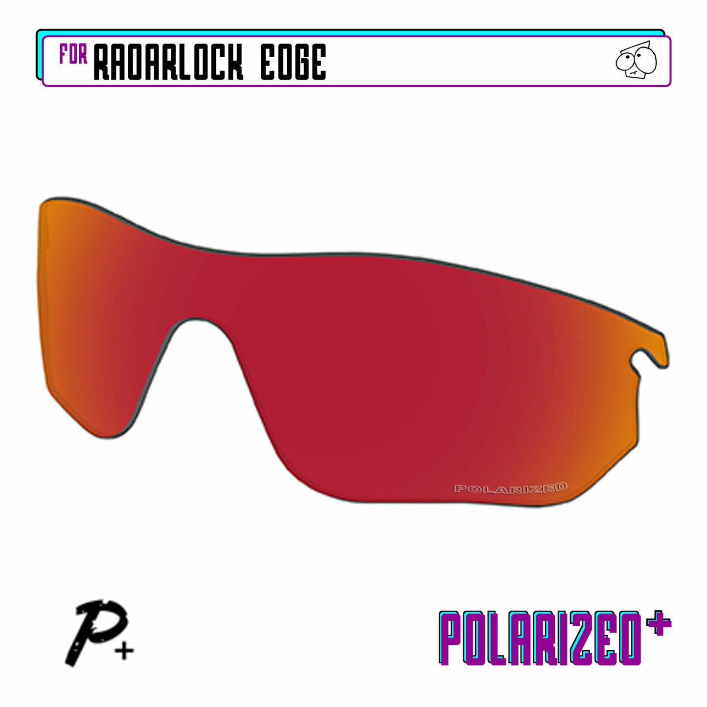 POLARIZED+ Replacement Lens For-Oakley RadarLock Edge Sunglass Anti-Scratch