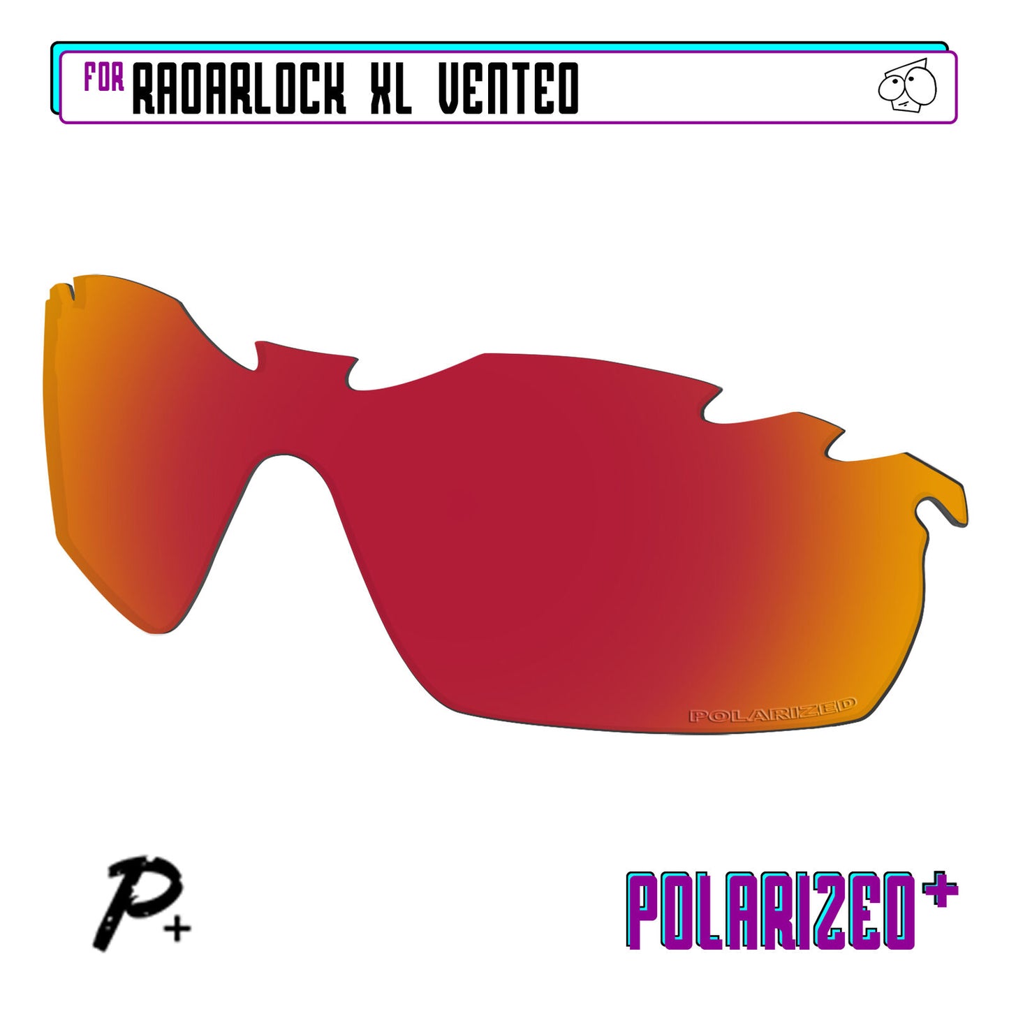 POLARIZED+ Replacement Lens For-Oakley RadarLock XL Vented Sunglass Anti-Scratch