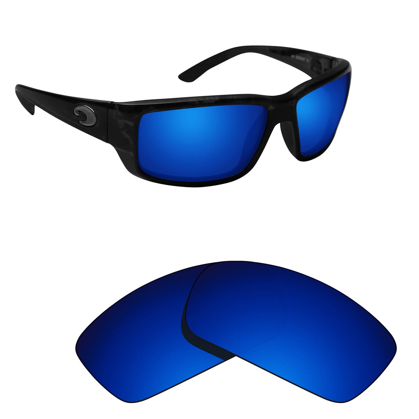 Hawkry Polarized Replacement Lenses for-Costa Fantail Sunglass - Multiple