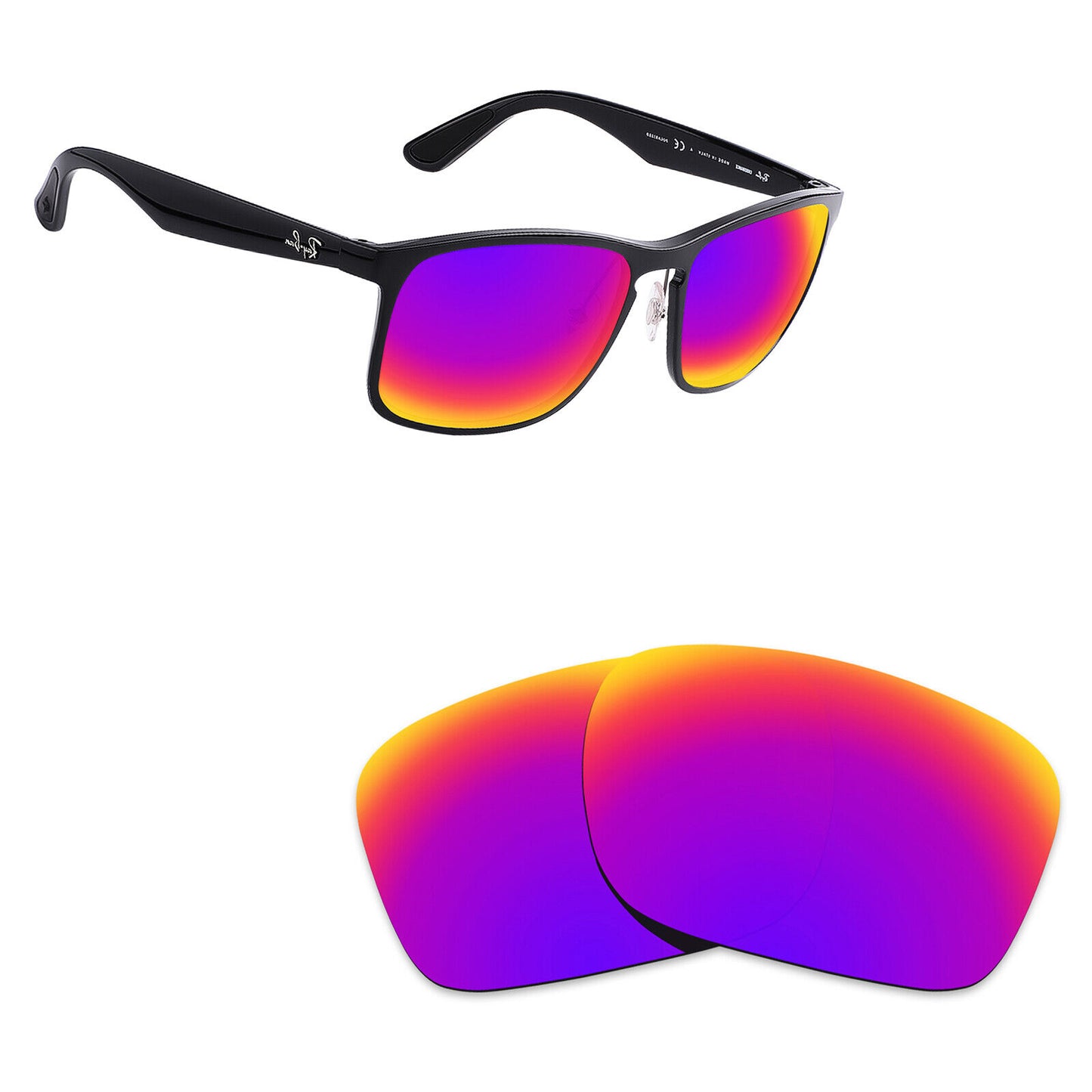 Hawkry Polarized Replacement Lenses for - RayBan-RB4264-58 Sunglass - Multiple