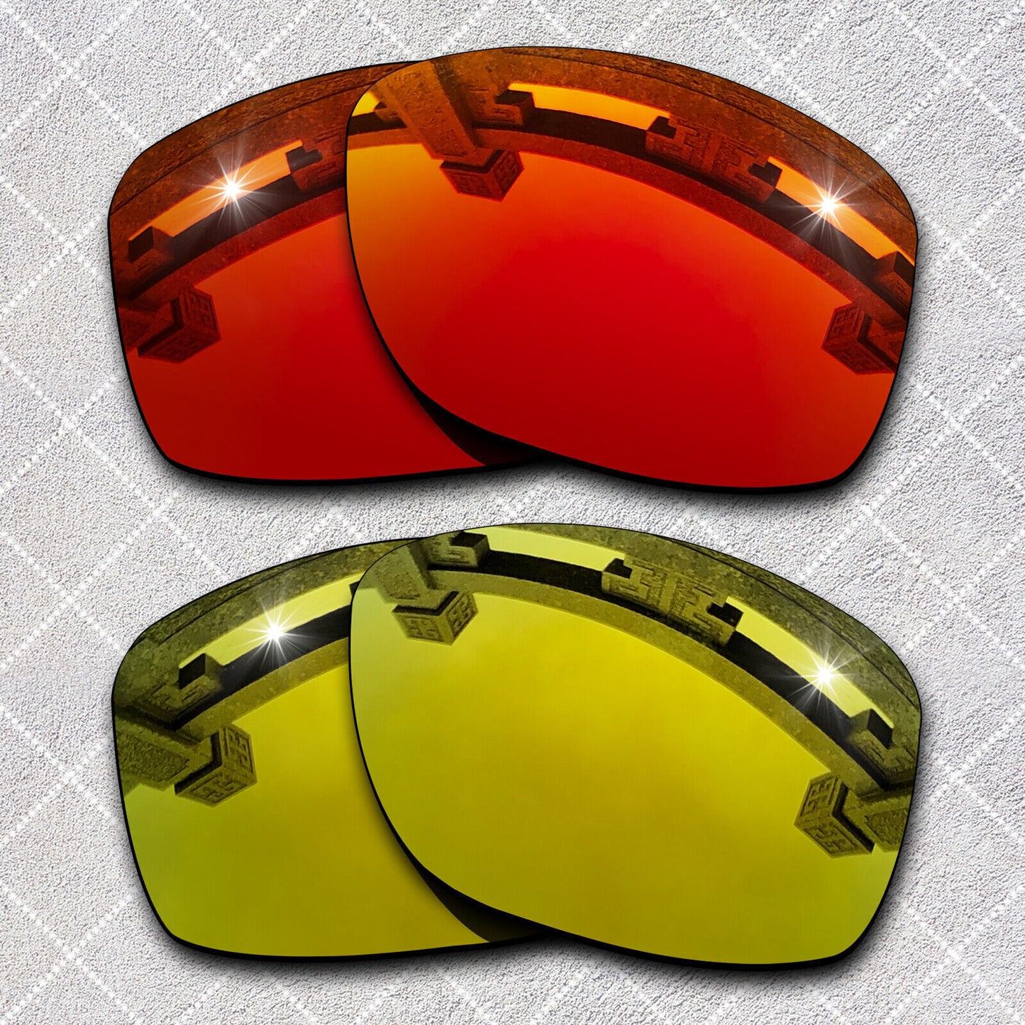 HeyRay Replacement Lenses for Pit Bull Asian Fit OO9161 Sunglasses Polarized-Opt