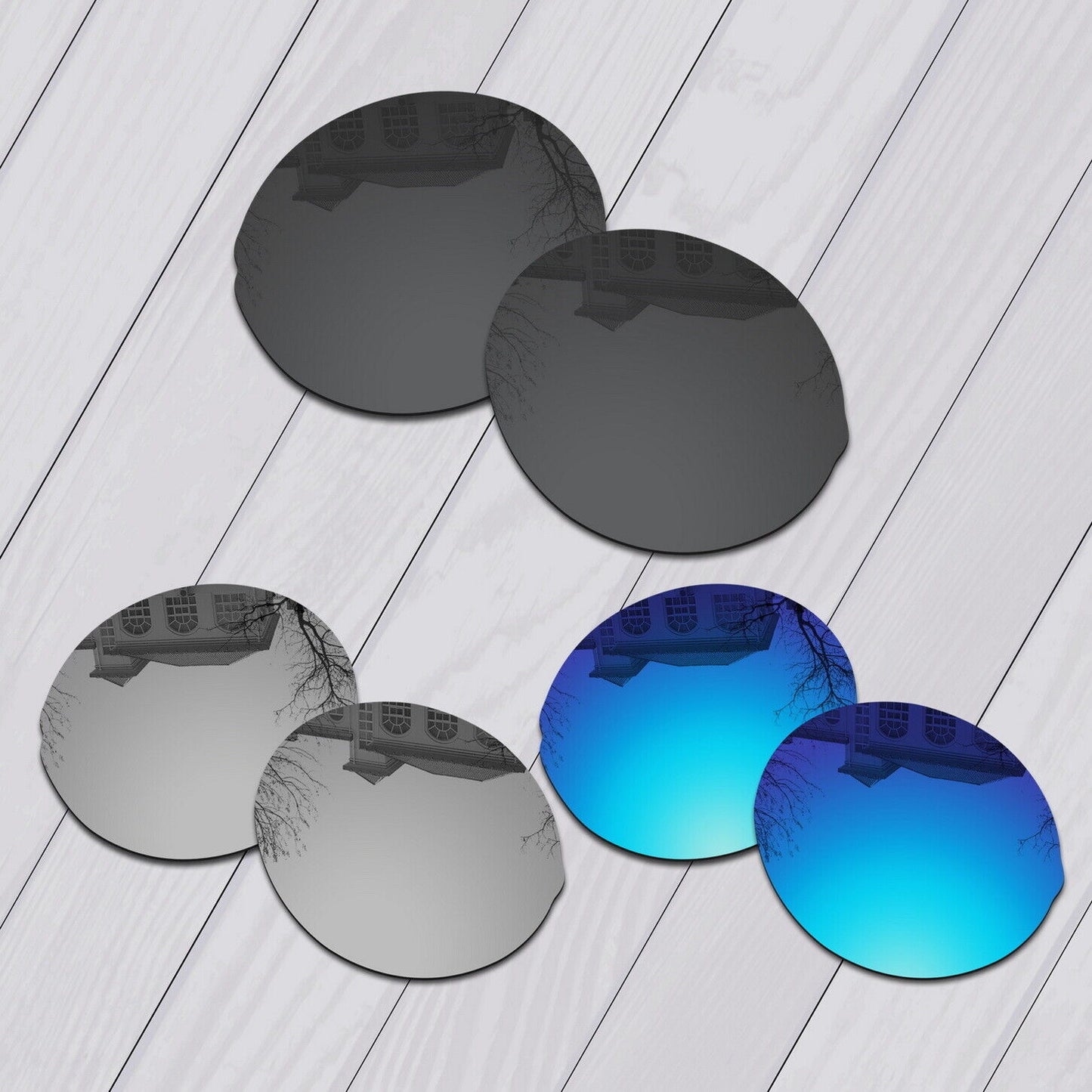 POLARIZED Replacement Lenses & Nose pad For-Oakley Madman OO6019 Anti-Scratch