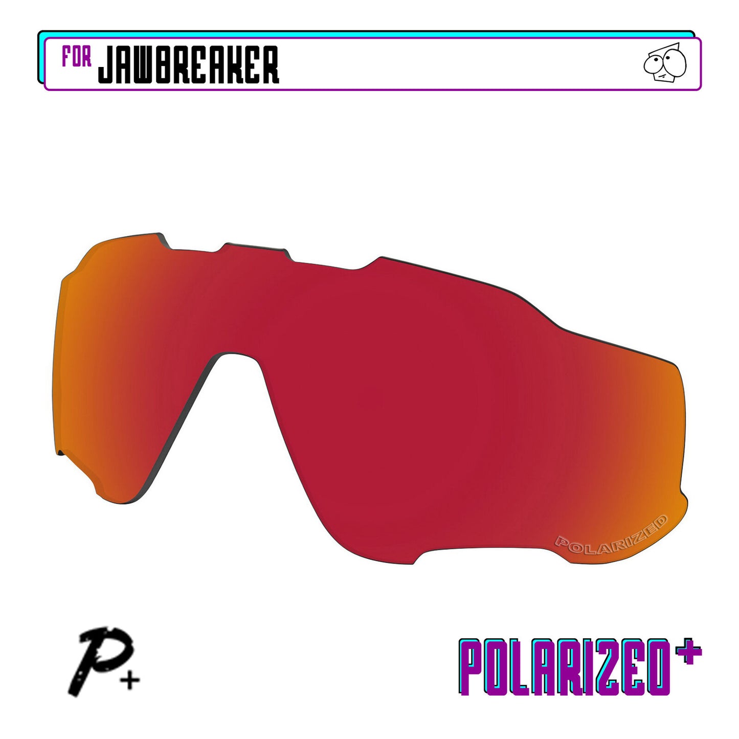 POLARIZED+ Replacement Lens For-Oakley Jawbreaker Sunglass Anti-Scratch