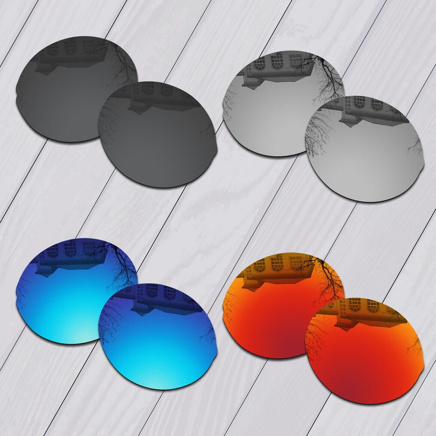 POLARIZED Replacement Lenses & Nose pad For-Oakley Madman OO6019 Anti-Scratch