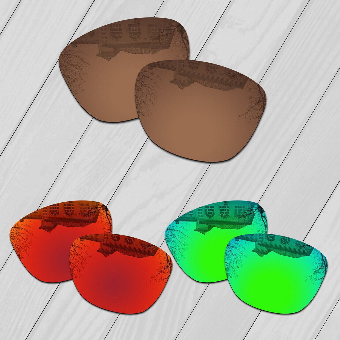 POLARIZED Replacement Lenses For-Oakley Frogskins Range Sunglasses Anti-Scratch