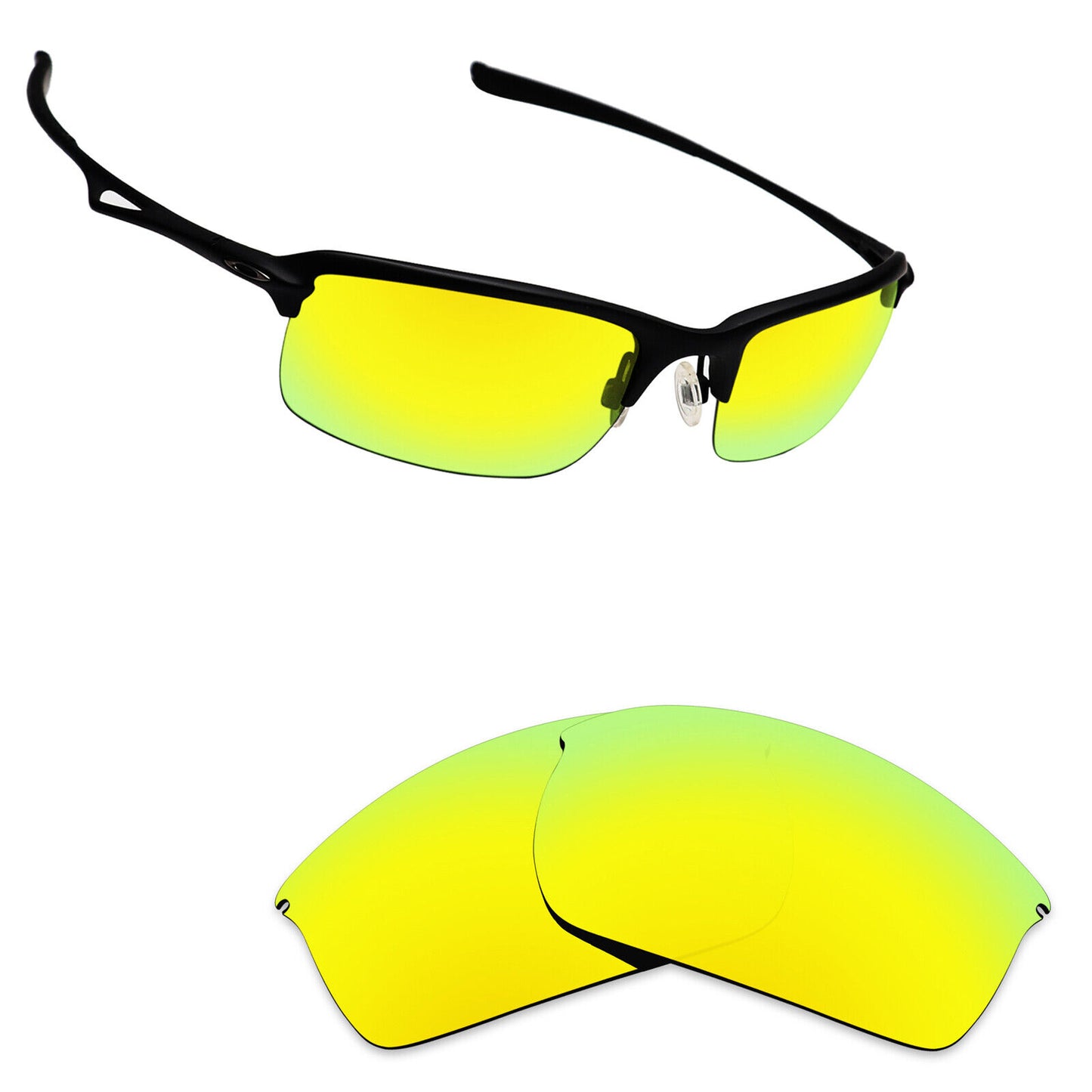 Hawkry Polarized Replacement Lenses for-Oakley Wiretap Sunglass - Multiple