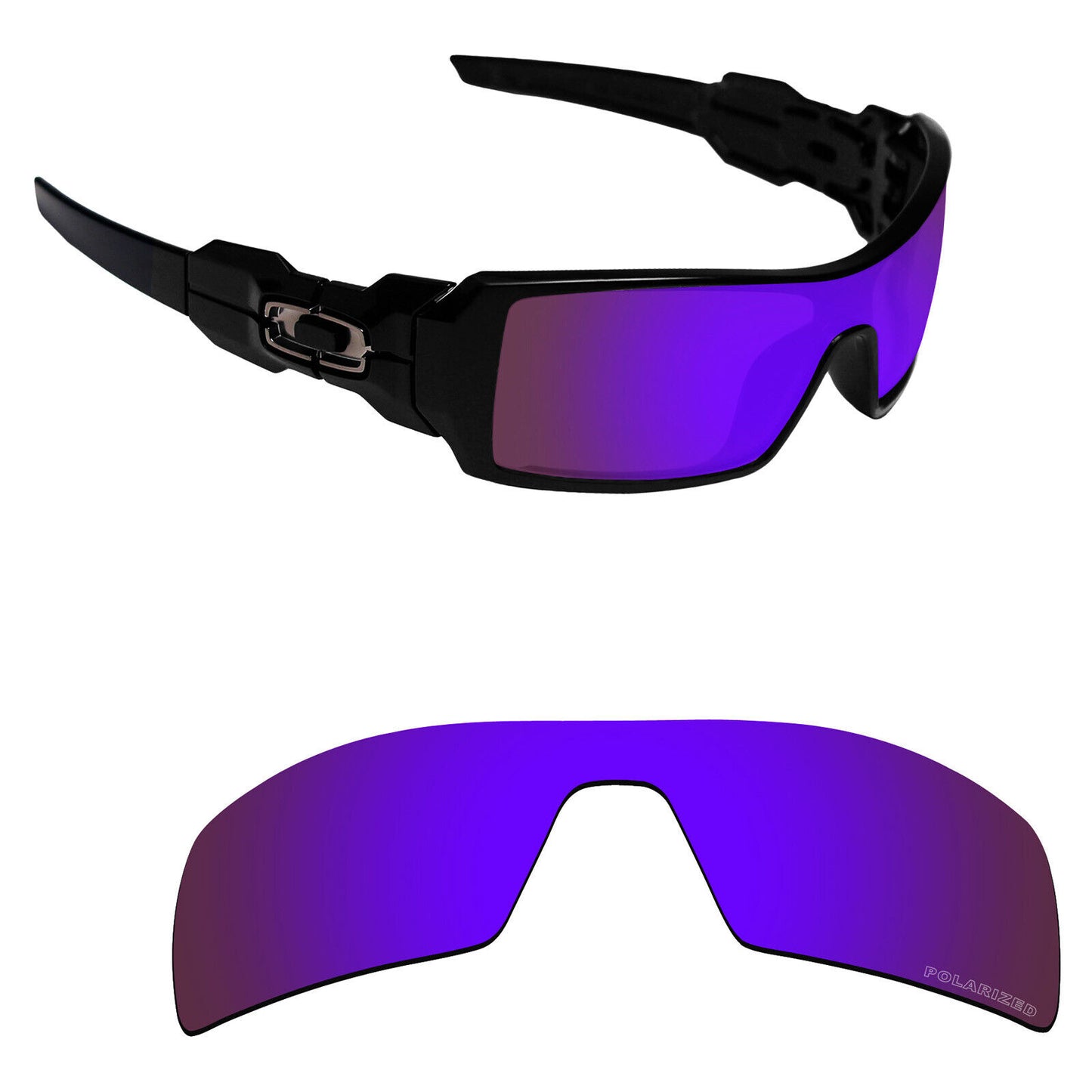 Hawkry Polarized Replacement Lenses for-Oakley Oil Rig Sunglass - Options