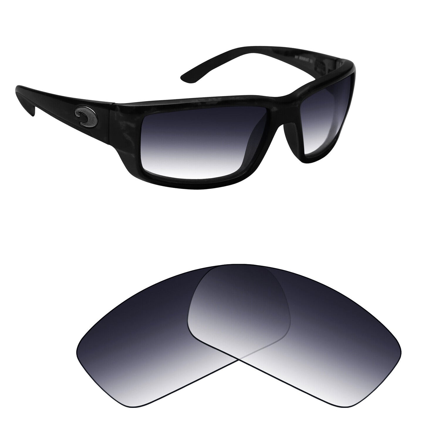 Hawkry Polarized Replacement Lenses for-Costa Fantail Sunglass - Multiple