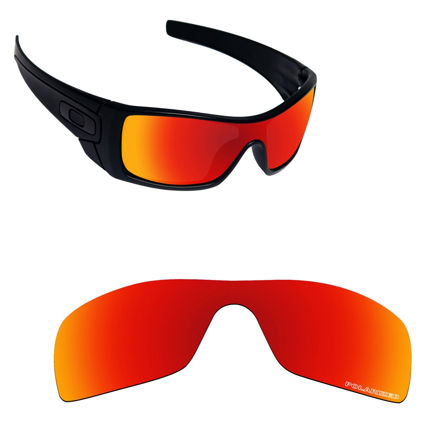 Hawkry Polarized Replacement Lenses for-Oakley Batwolf OO9101 Sunglass -Multiple