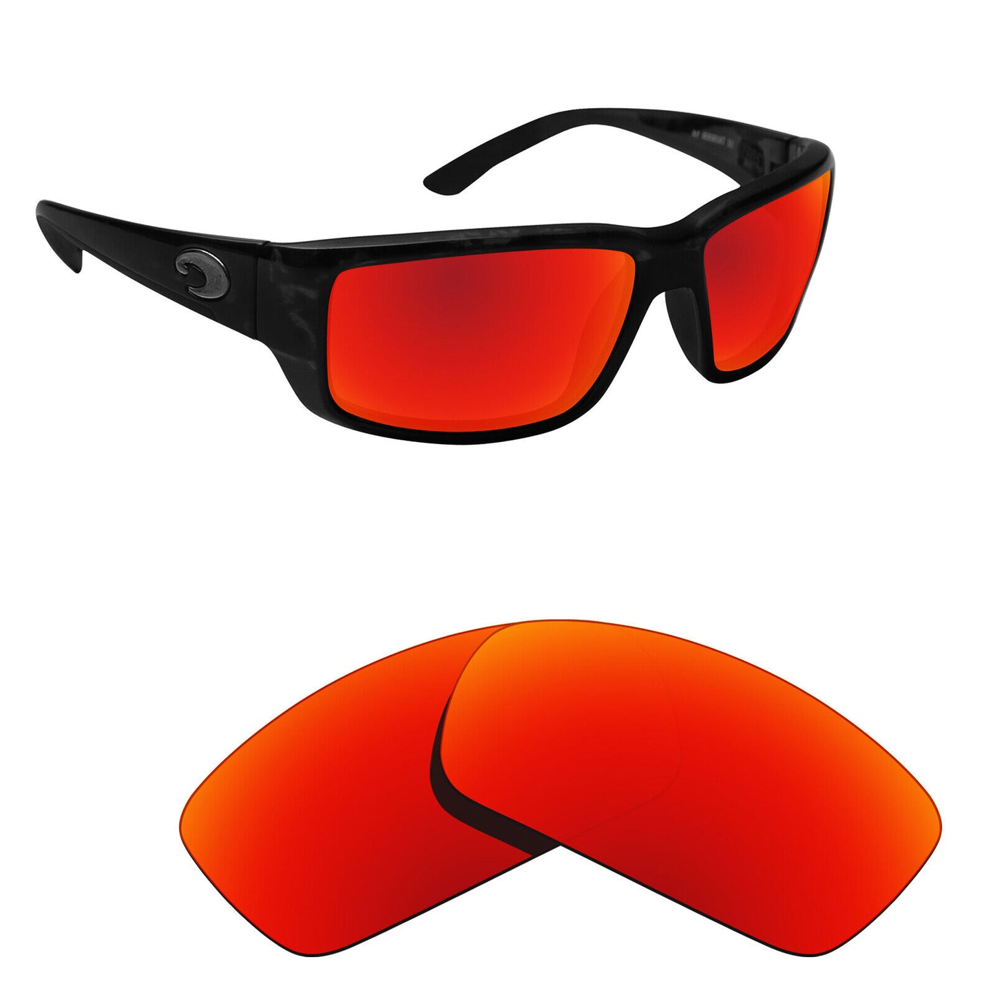 Hawkry Polarized Replacement Lenses for-Costa Fantail Sunglass - Multiple