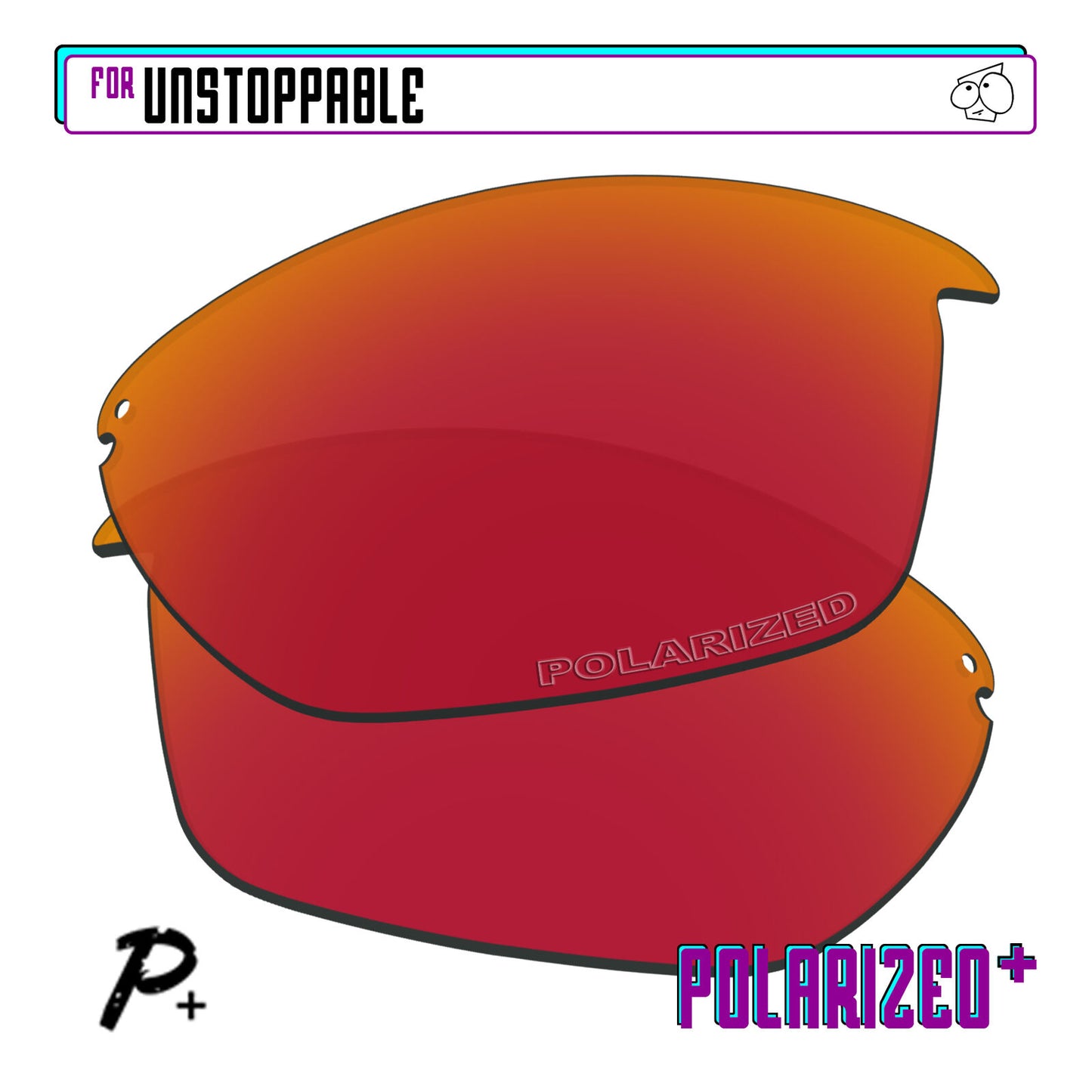 POLARIZED+ Replacement Lens For-Oakley Unstoppable Sunglass Anti-Scratch