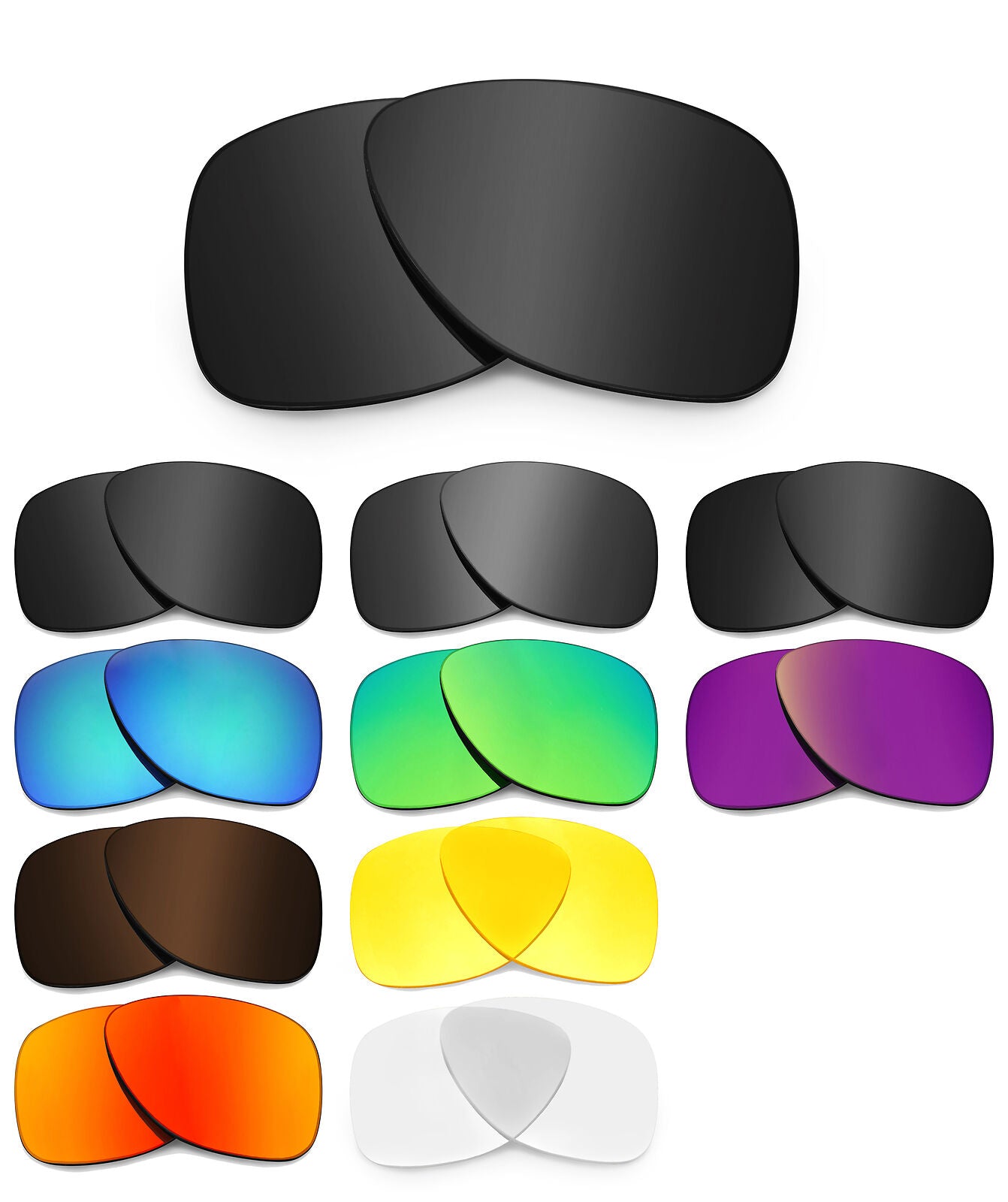 LenSwitch Replacement Lenses for Oakley Dispatch 2 Sunglasses Multi-Color
