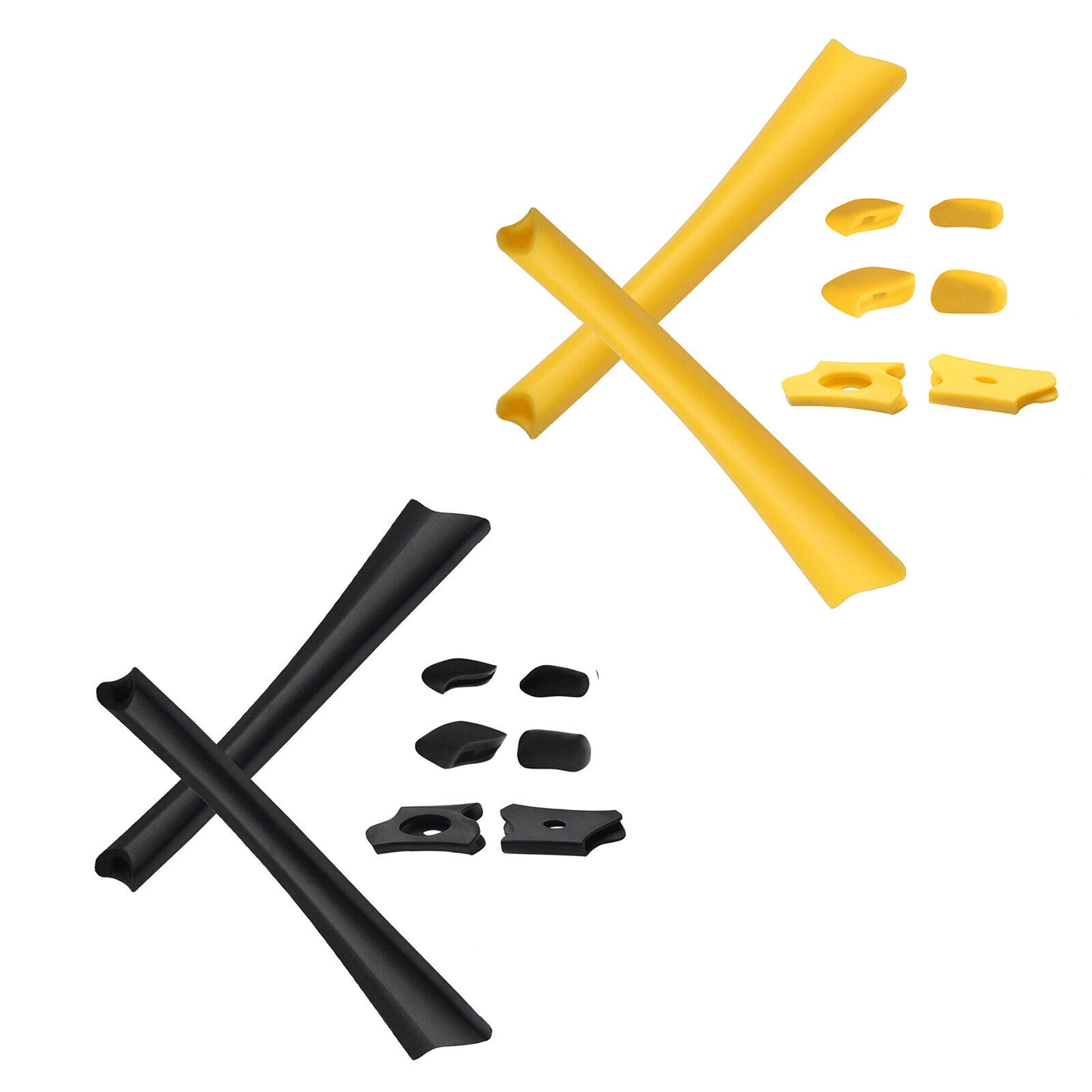 Hawkry Replacement Earsocks & Nosepieces Kits for-Oakley Flak Jacket XLJ - Multi