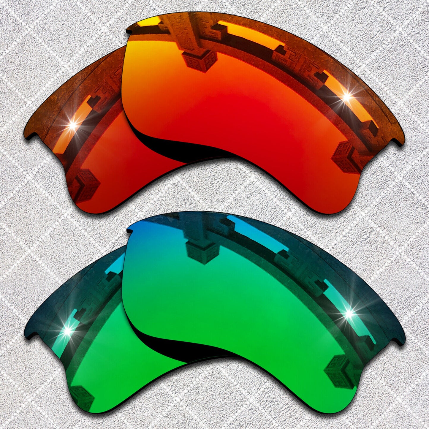 HeyRay Replacement Lenses for Flak Jacket XLJ Sunglasses Polarized -Opt