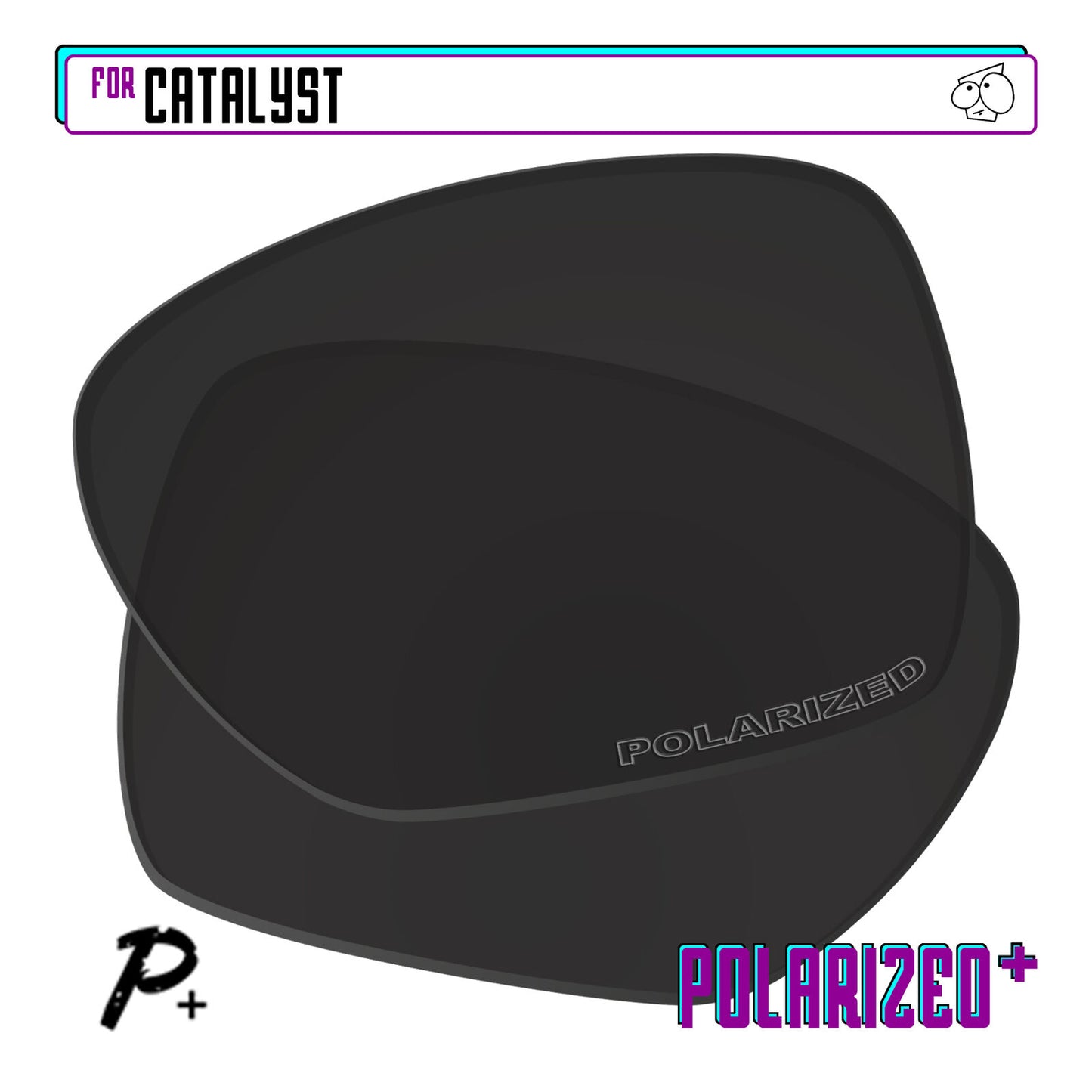 POLARIZED+ Replacement Lens For-Oakley Catalyst Sunglass Anti-Scratch