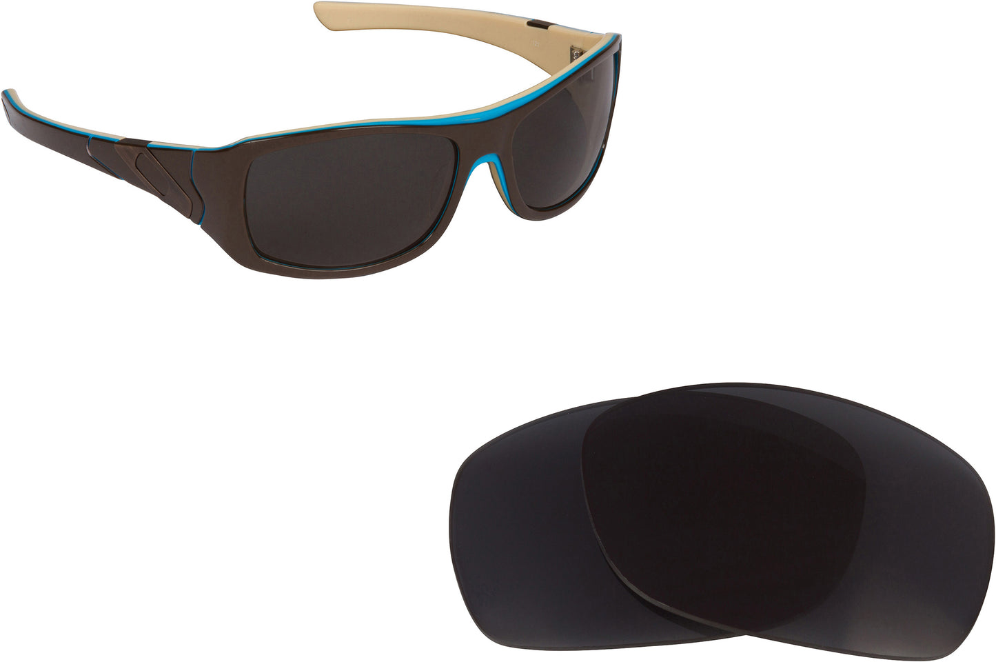 LenSwitch Replacement Lenses for Oakley Sideways Sunglasses Multi-Color
