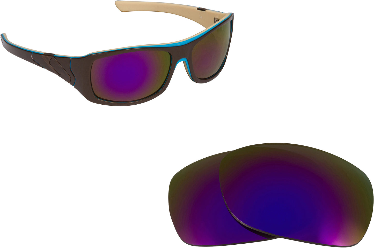 LenSwitch Replacement Lenses for Oakley Sideways Sunglasses Multi-Color