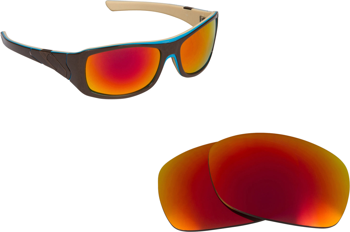 LenSwitch Replacement Lenses for Oakley Sideways Sunglasses Multi-Color