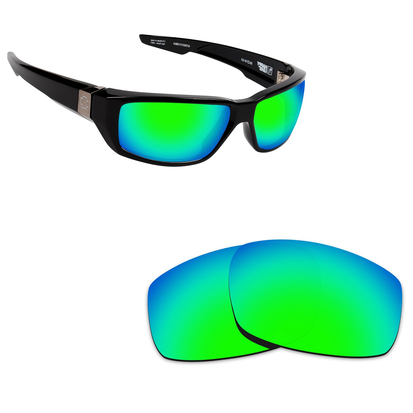 Hawkry Polarized Replacement Lens for - Spy Optic Dirty Mo 59mm Sunglass-Options