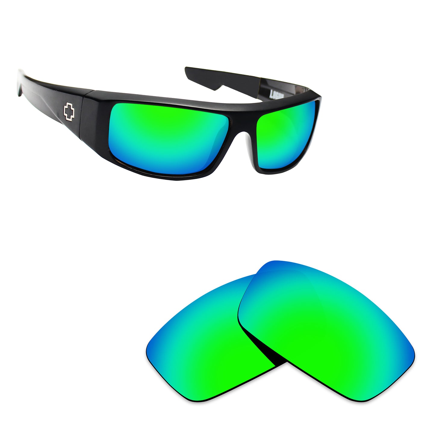 Hawkry Polarized Replacement Lens for - Spy Optic Logan Sunglass - Options