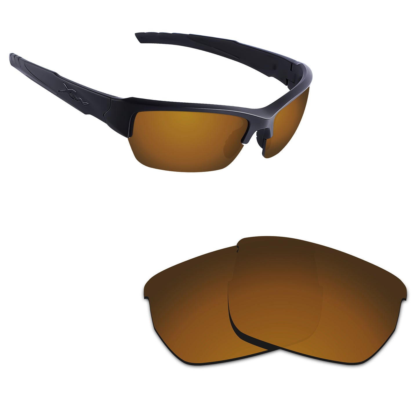 Hawkry Polarized Replacement Lens for - Wiley X Valor Sunglass - Options