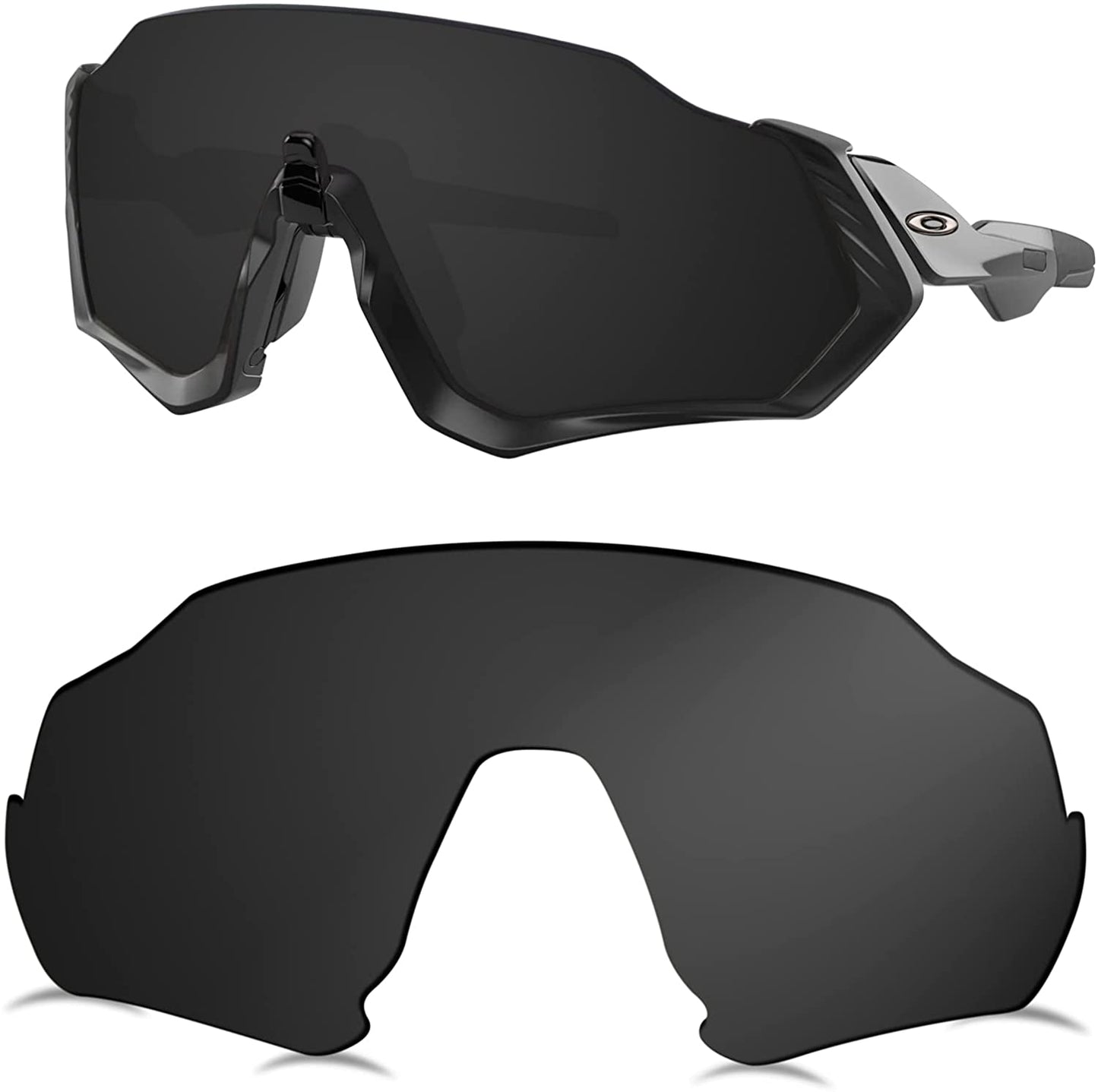 Prizo Polarized Replacement Lenses for Oakley Flight Jacket Sunglasses OO9401-2 Sets