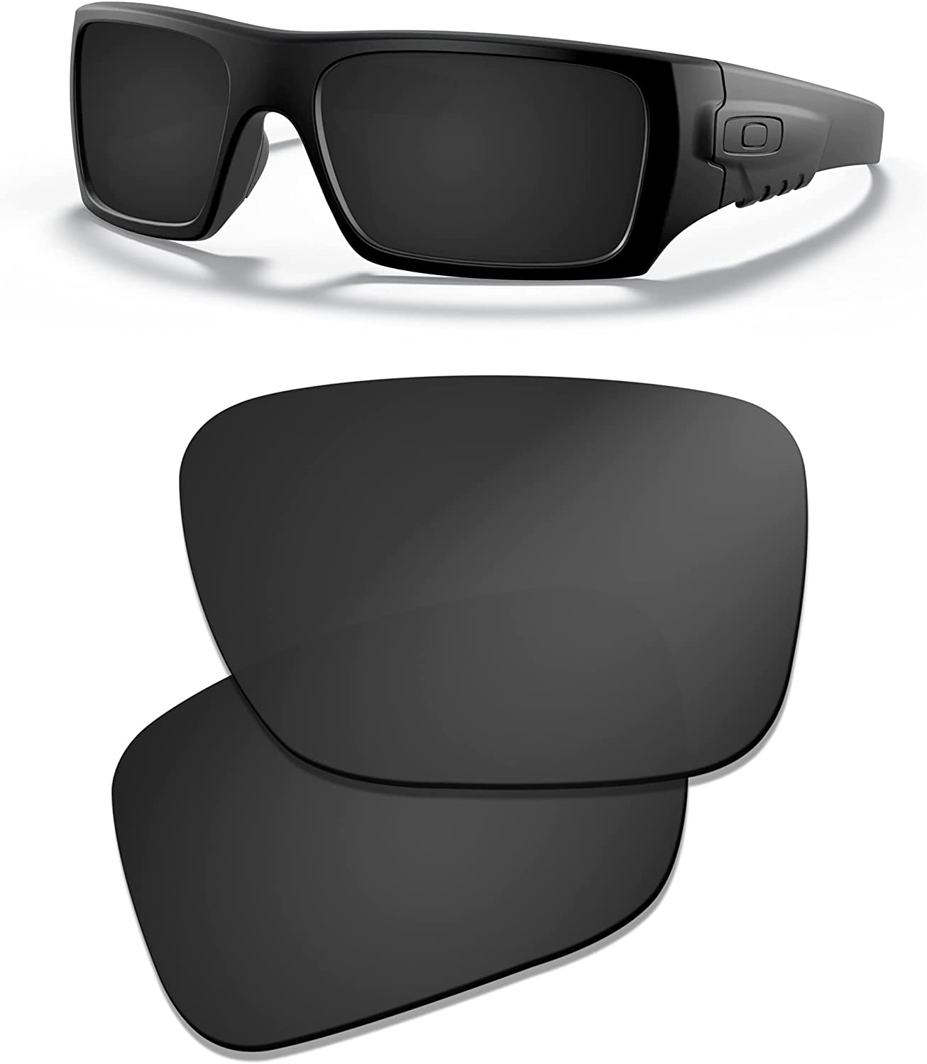 Prizo Polarized Replacement Lenses for Oakley SI Ballistic Det Cord Sunglasses OO9253-2 Sets