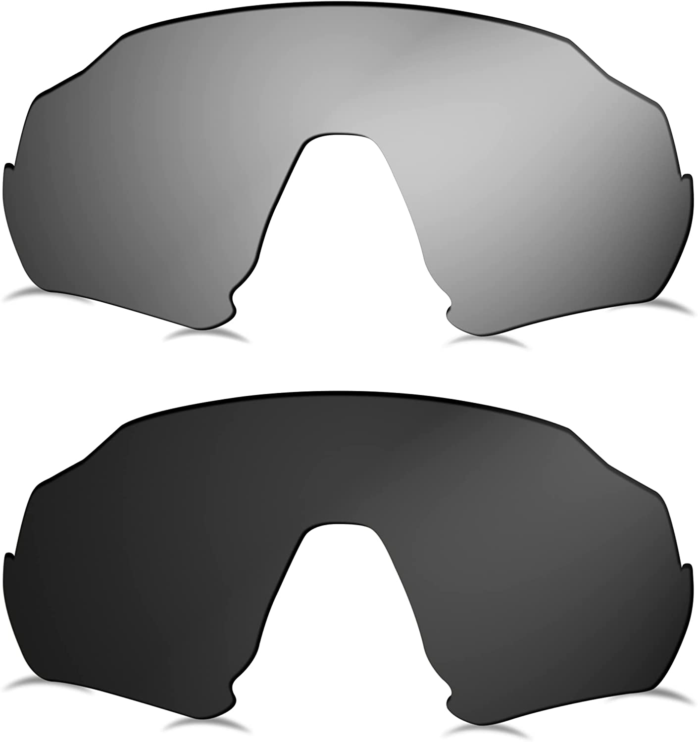 Prizo Polarized Replacement Lenses for Oakley Flight Jacket Sunglasses OO9401-2 Sets