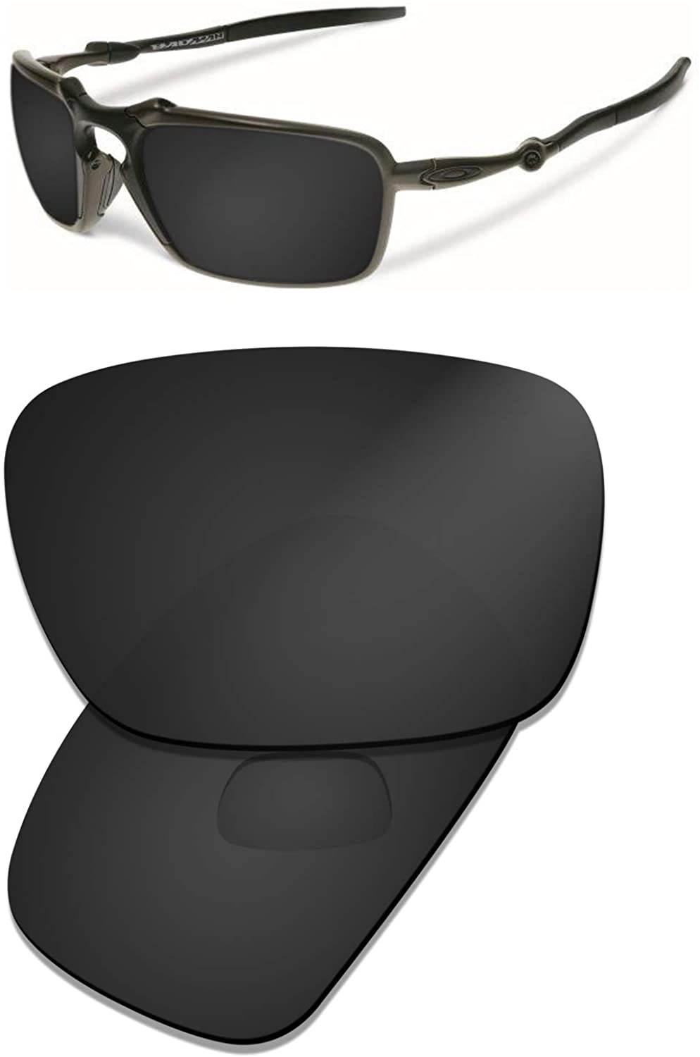 Prizo Polarized Replacement Lenses for Oakley Badman OO6020 Sunglasses
