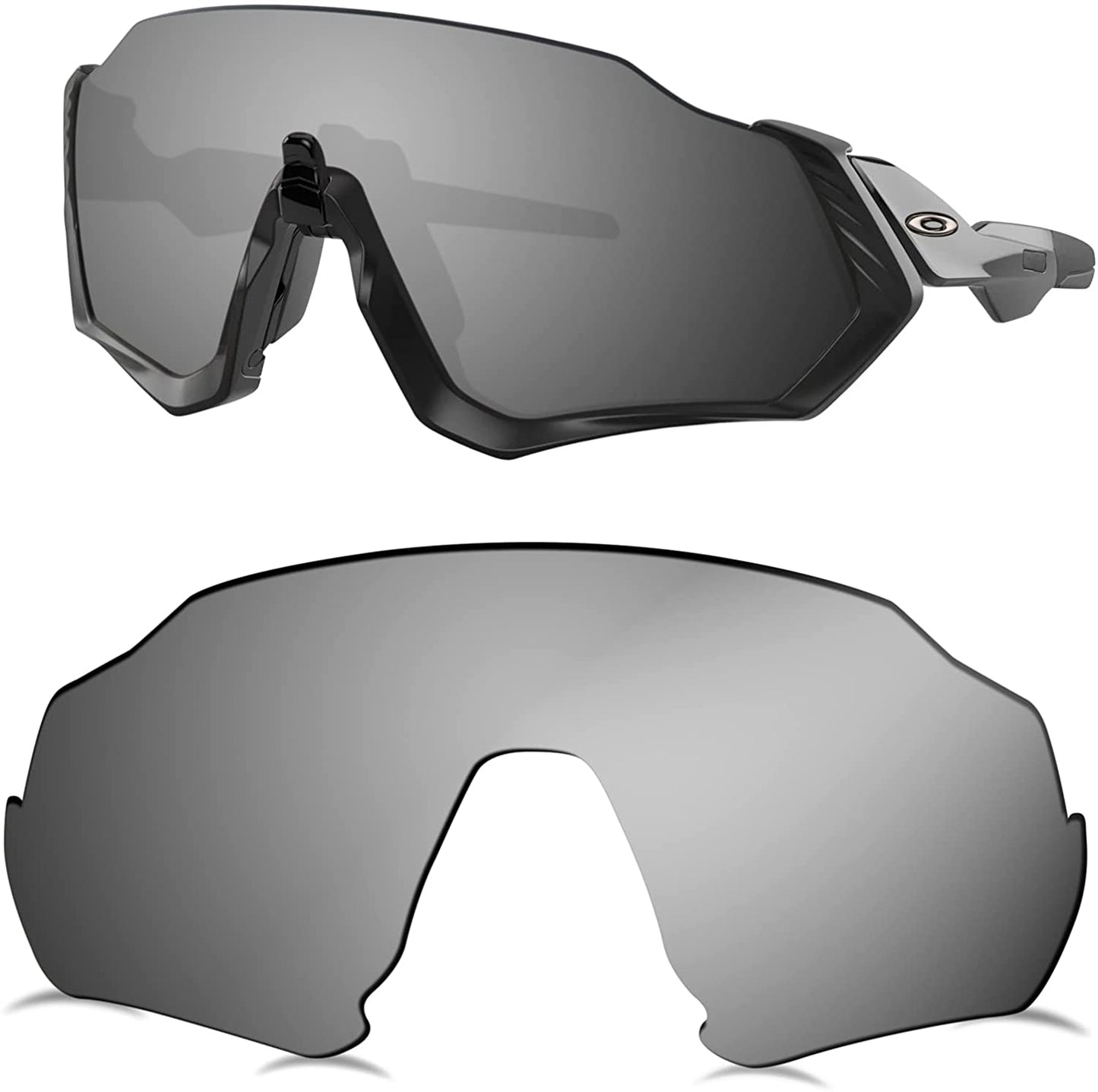 Prizo Polarized Replacement Lenses for Oakley Flight Jacket Sunglasses OO9401 - MultiOptions