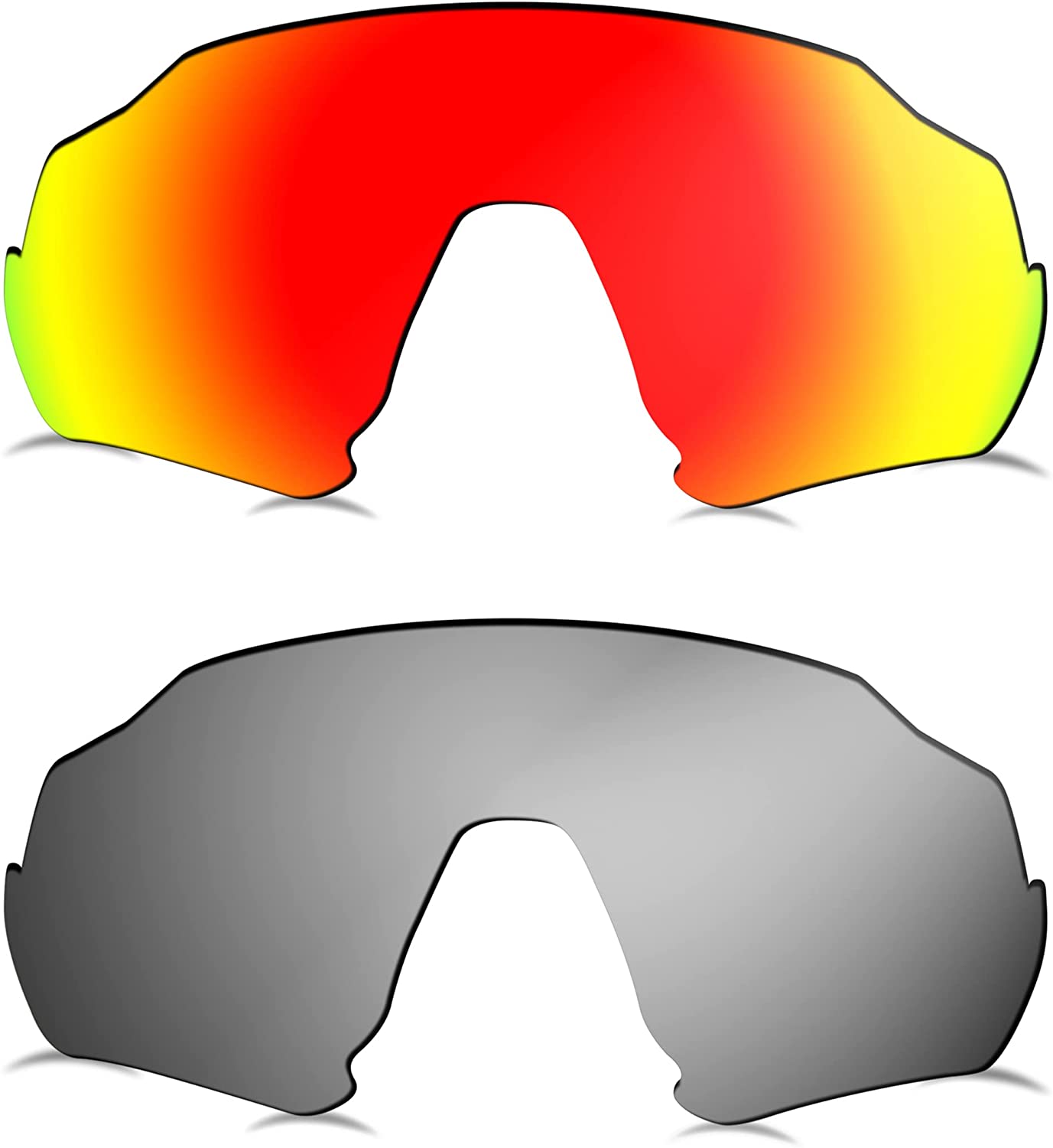 Prizo Polarized Replacement Lenses for Oakley Flight Jacket Sunglasses OO9401-2 Sets