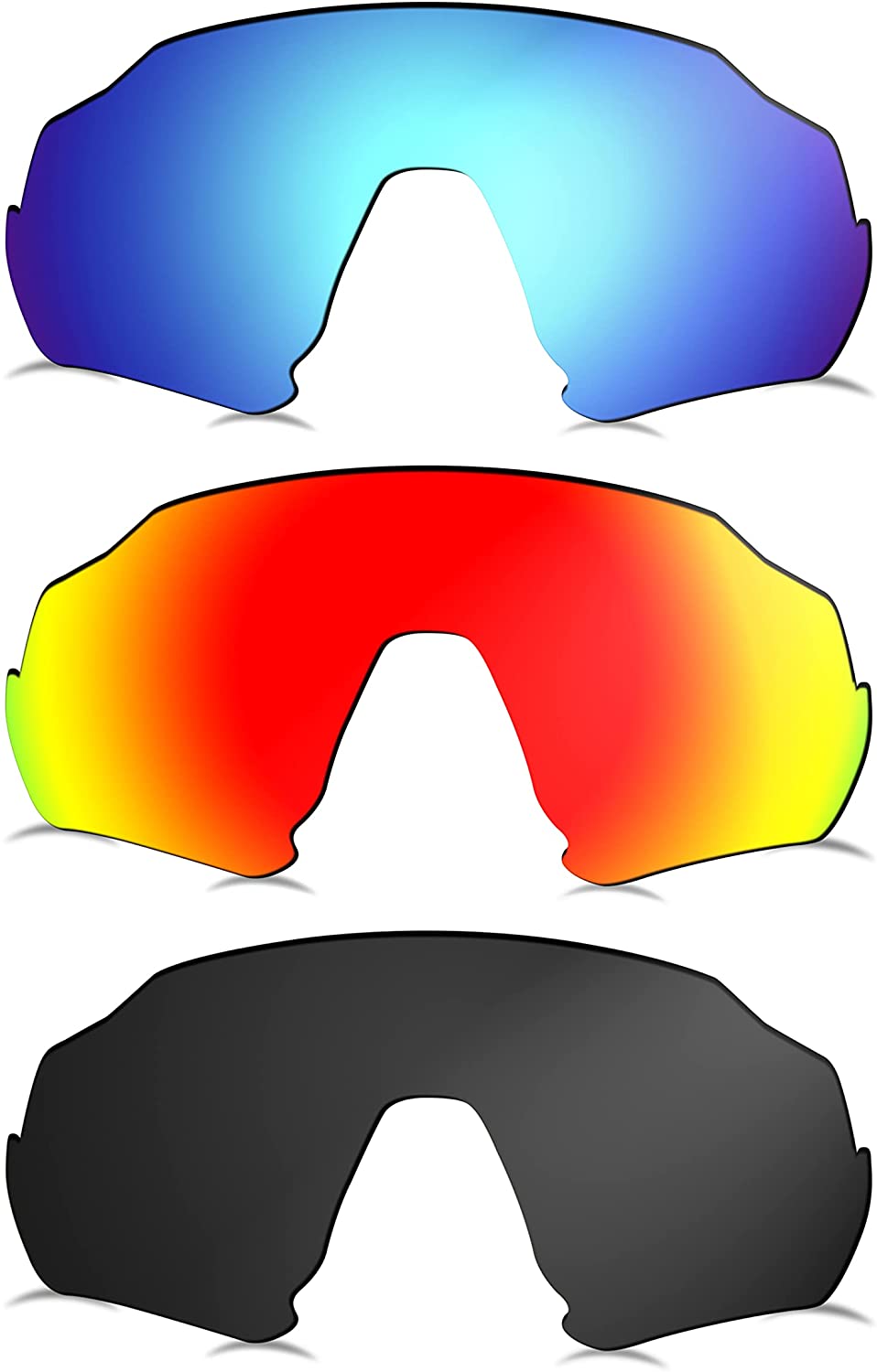 Prizo Polarized Replacement Lenses for Oakley Flight Jacket Sunglasses OO9401 - MultiOptions