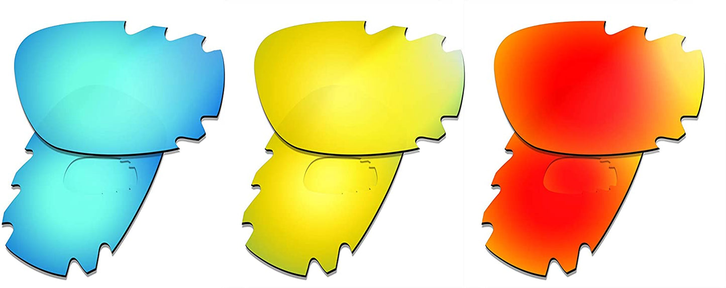 Prizo Polarized Replacement Lenses for Oakley Racing Jacket Sunglasses Vented - Multi Options