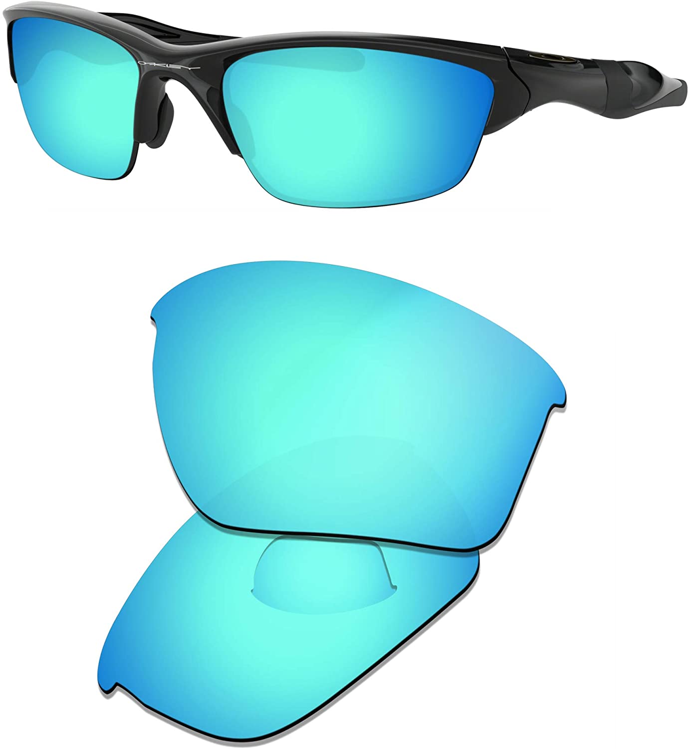 Prizo Polarized Replacement Lenses for Oakley Half Jacket 2.0 Sunglasses- Multi Options