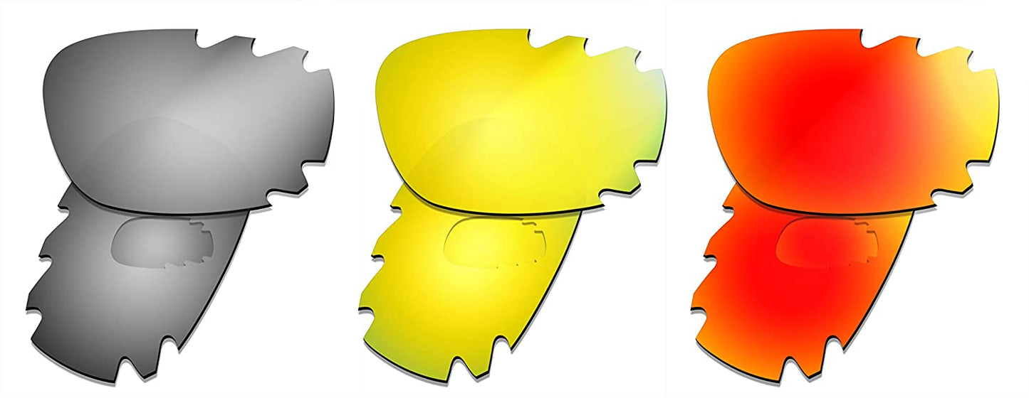 Prizo Polarized Replacement Lenses for Oakley Racing Jacket Sunglasses Vented - Multi Options
