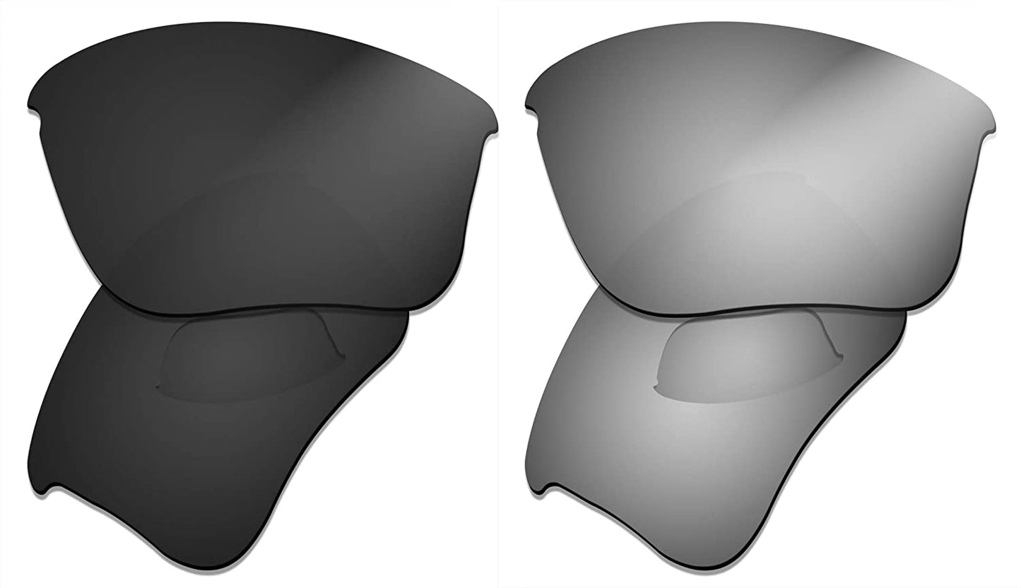 Prizo Polarized Replacement Lenses for Oakley Flak Jacket XLJ Sunglasses- Multi Options