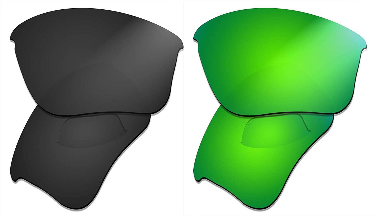 Prizo Polarized Replacement Lenses for Oakley Flak Jacket XLJ Sunglasses- Multi Options