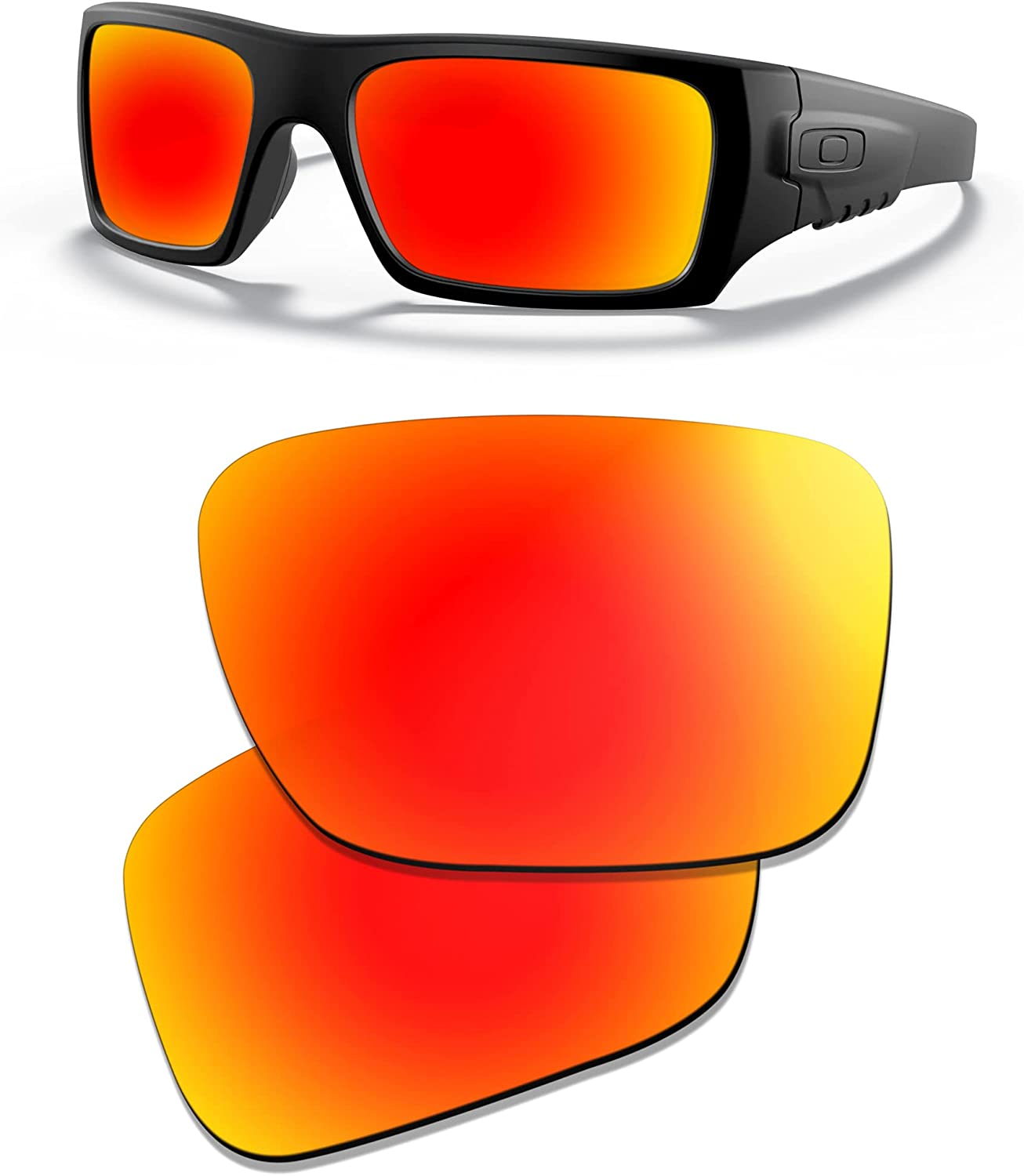 Prizo Polarized Replacement Lenses for Oakley SI Ballistic Det Cord Sunglasses OO9253-2 Sets