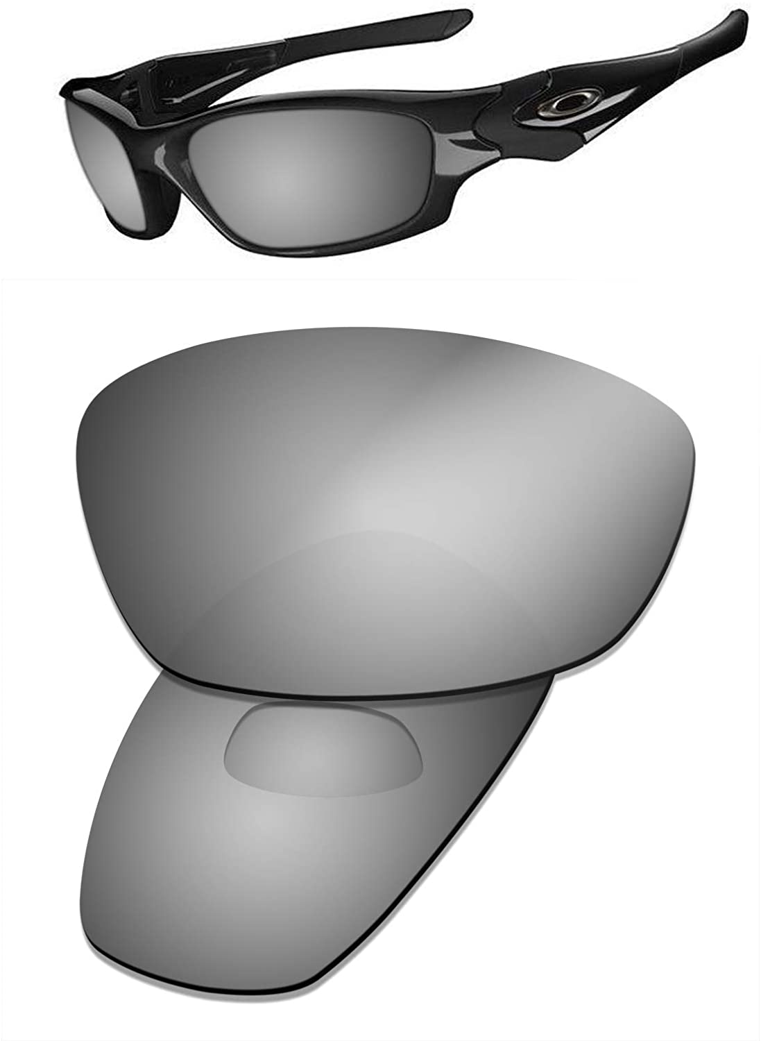 Prizo Polarized Replacement Lenses for Oakley Straight Jacket Sunglasses - Multi Options