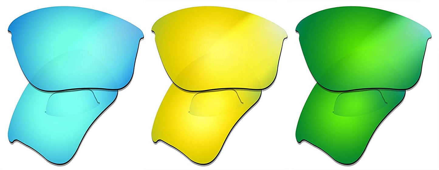 Prizo Polarized Replacement Lenses for Oakley Flak Jacket XLJ Sunglasses- Multi Options