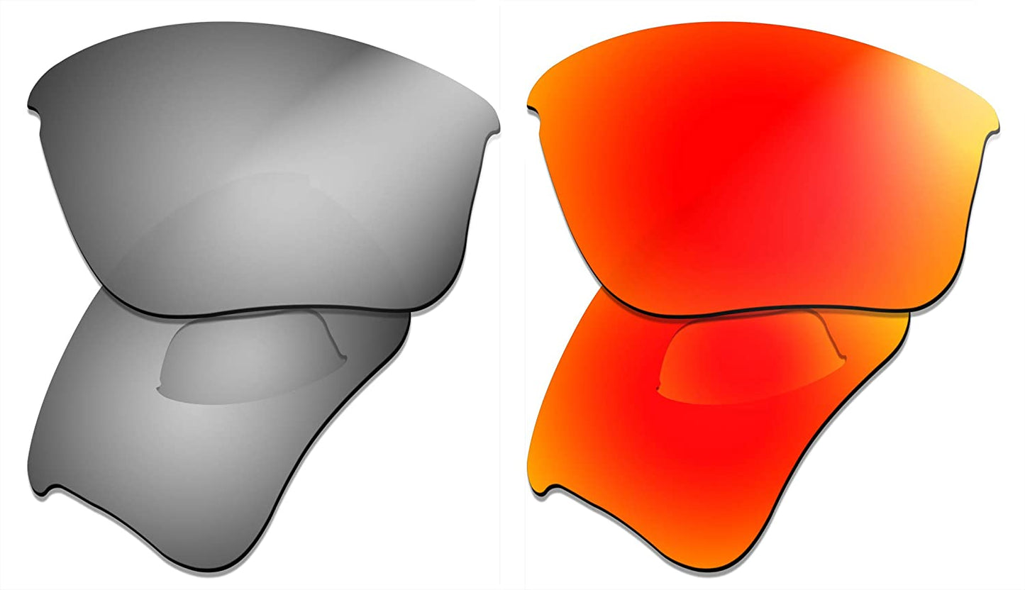 Prizo Polarized Replacement Lenses for Oakley Flak Jacket XLJ Sunglasses- Multi Options
