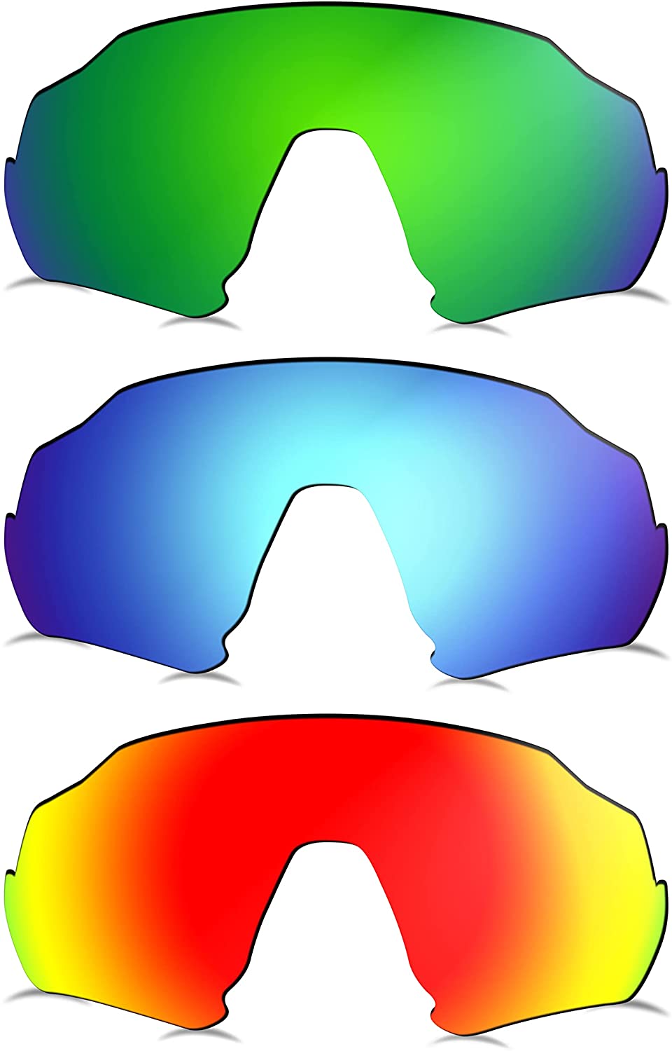 Prizo Polarized Replacement Lenses for Oakley Flight Jacket Sunglasses OO9401 - MultiOptions