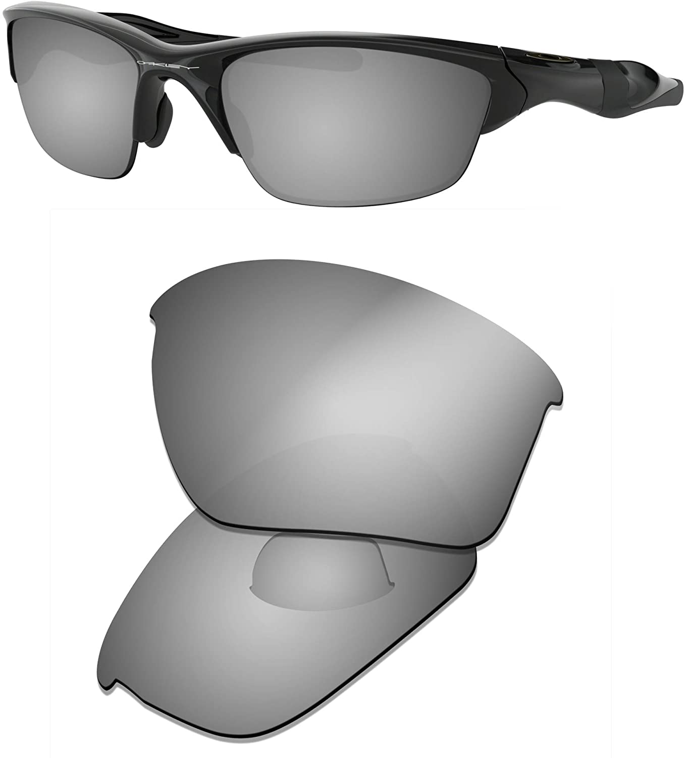 Prizo Polarized Replacement Lenses for Oakley Half Jacket 2.0 Sunglasses- Multi Options