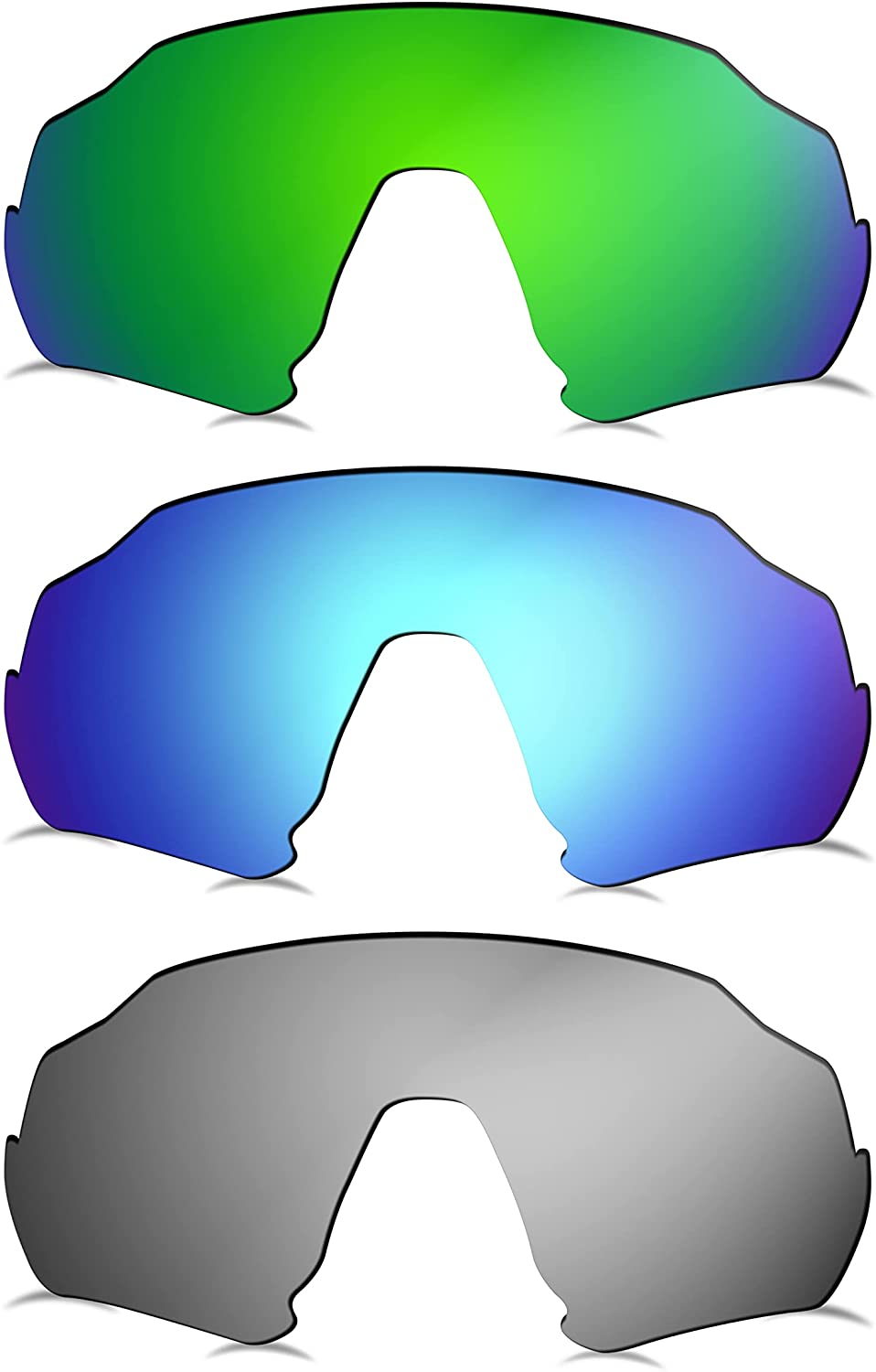 Prizo Polarized Replacement Lenses for Oakley Flight Jacket Sunglasses OO9401 - MultiOptions